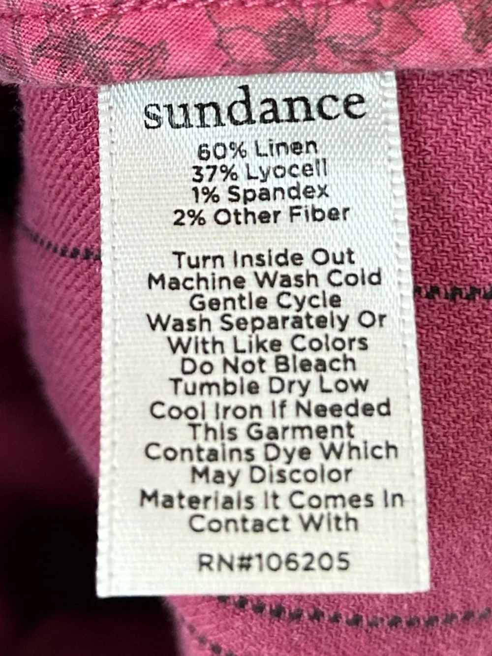 Sundance Linen Pink Blazer Jacket XS